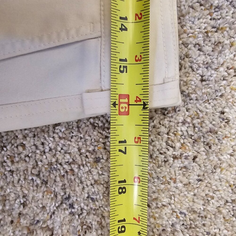 Chico's Cotton Blend Wide Leg Crops, Size 1 (US 8R), Natural Cream, NWOT - Picture 6 of 9